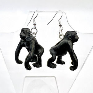 Gorilla Earrings - Monkey Earrings - Animal Earrings - Zoo Earrings - Teacher